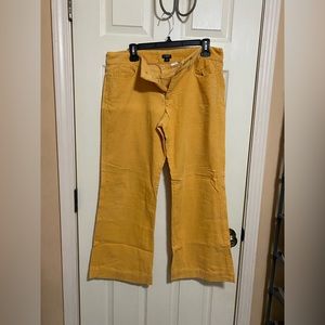J. Crew mustard color city fit corduroy jeans